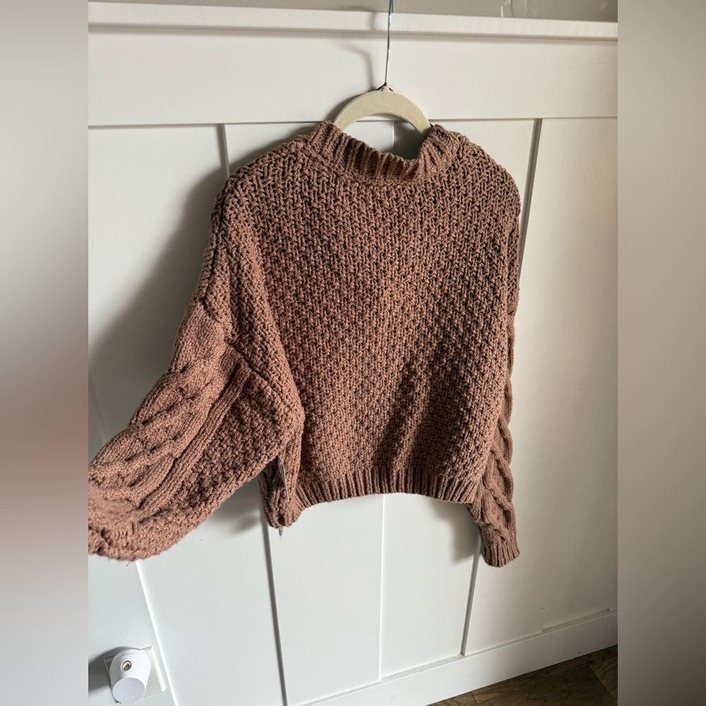 NWT Free People Bonfire CableKnit Cardigan - Picture 6 of 13